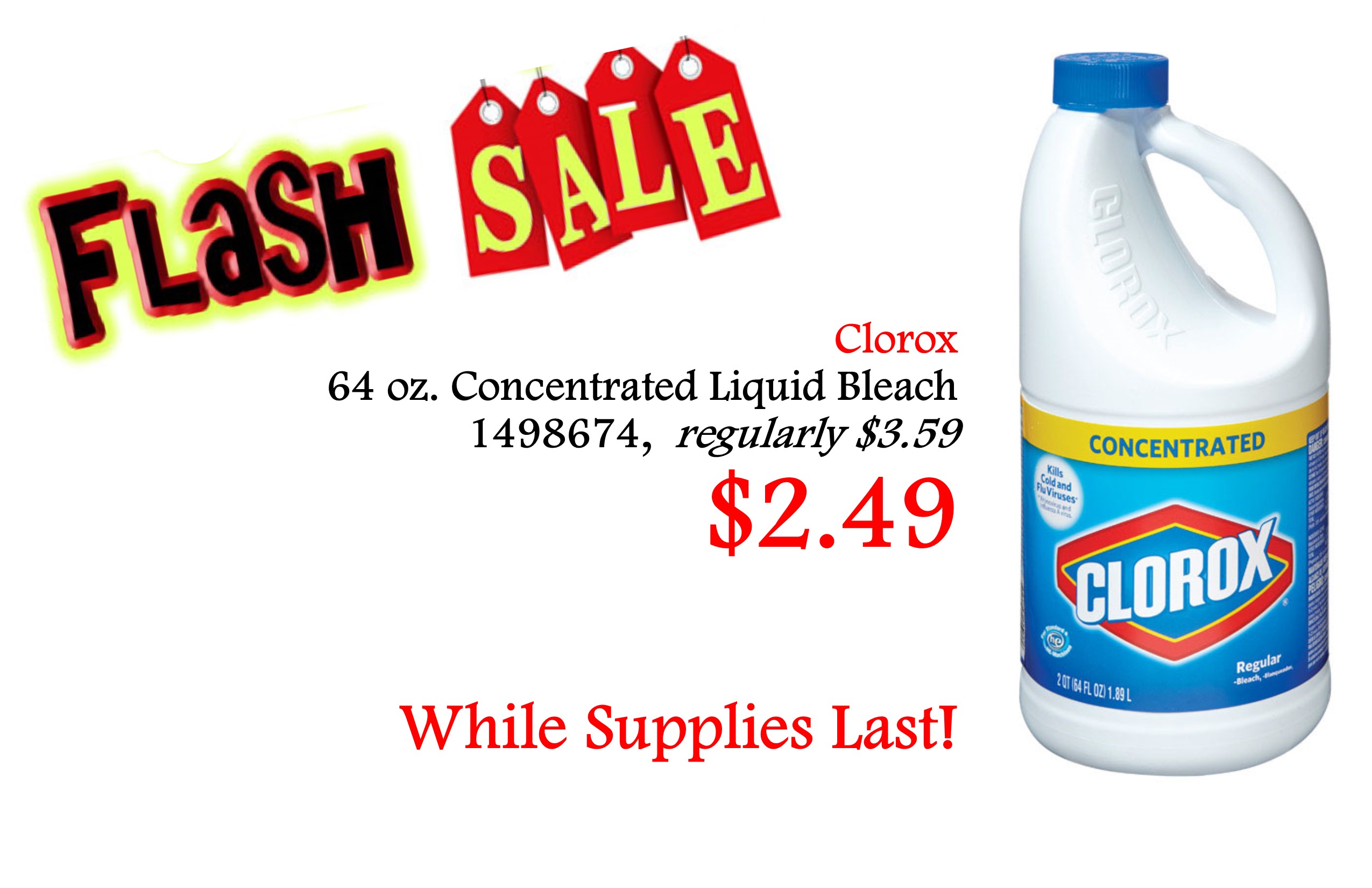 Flash Sale Clorox Bleach