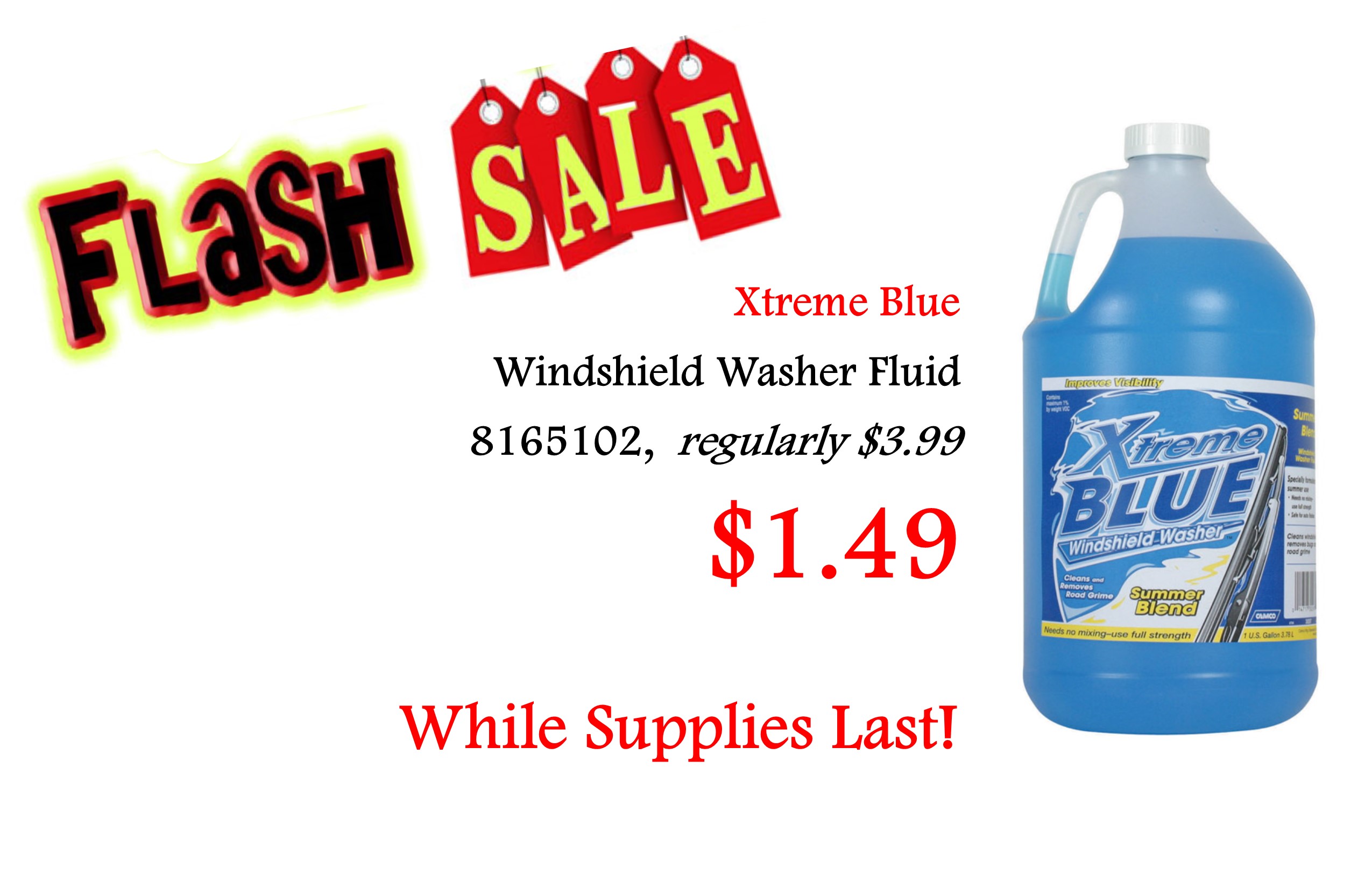 Flash Sale Windshield Wiper Fluid