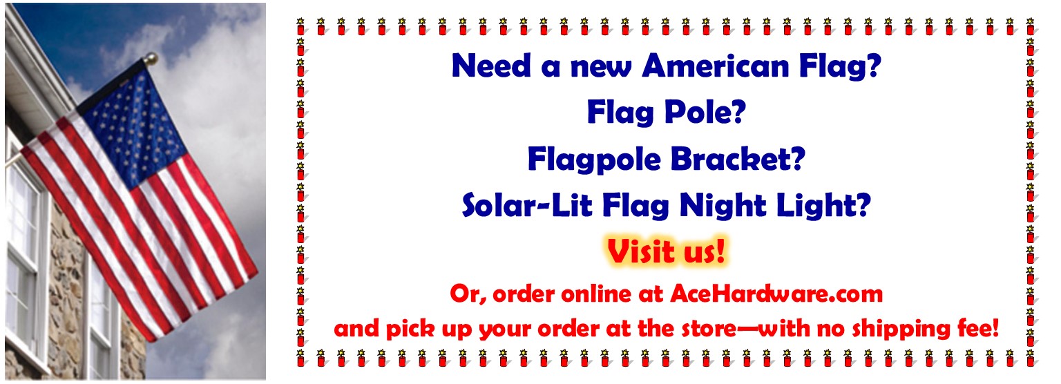 We have flags and accessories