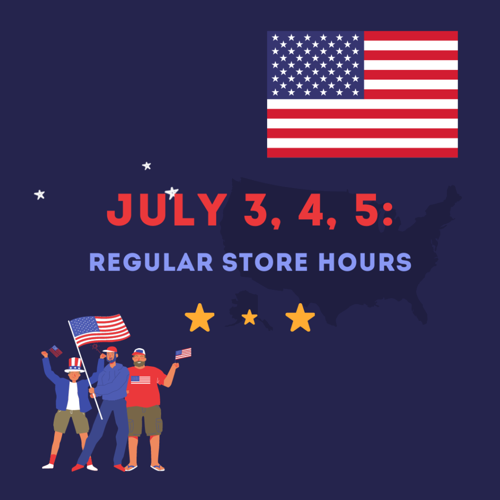 July 4th regular hours