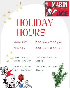 Marin Holiday Hours